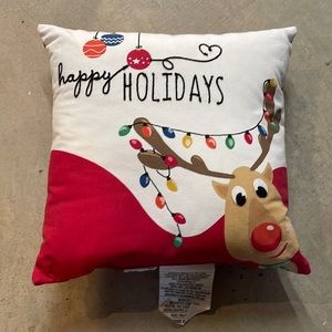 Happy Holidays Outdoor pillow
